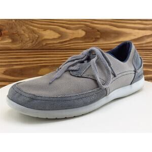 Crocs‎ Sz 9 Oxford Gray Fabric Men Lace Up Medium